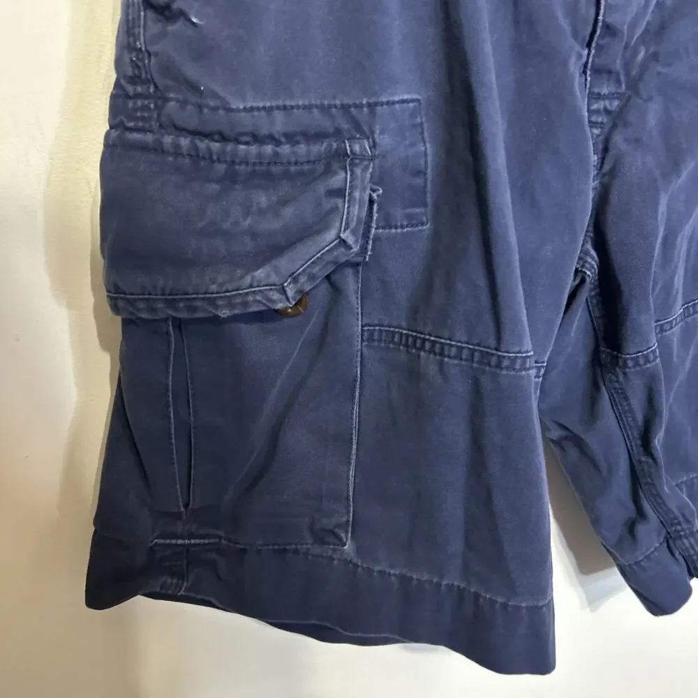 Ralph Lauren Men's Classic Polo Chino 10” Inseam Heavy Blue Cargo Shorts 32”